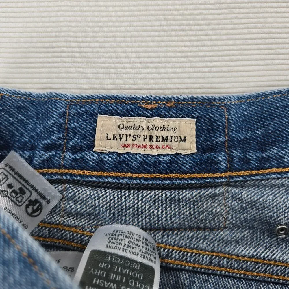 Levi's 501‎ Premium Studded Original Fit Distressed Denim Jeans Size 34